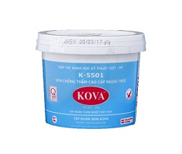 Kova K-5501 Thùng 4kg-Sơn Nước Ngoài Trời-Bán Bóng-Trắng